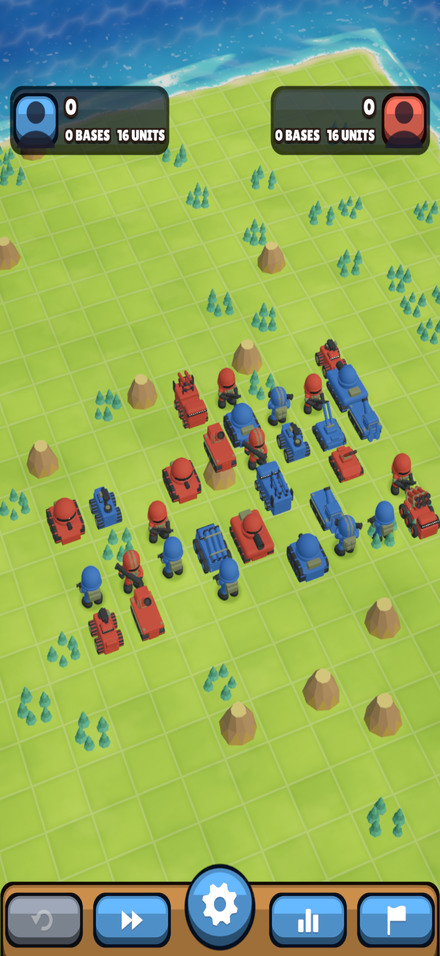 The battlefield seen from an angle